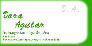 dora agular business card