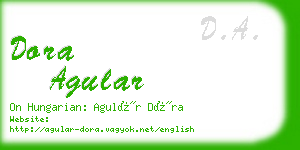 dora agular business card